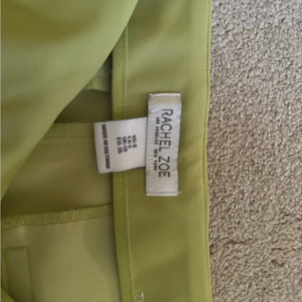 Rachel Zoe Bright Lime Green pants